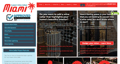 Desktop Screenshot of customwinecellarsmiami.com