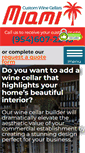 Mobile Screenshot of customwinecellarsmiami.com